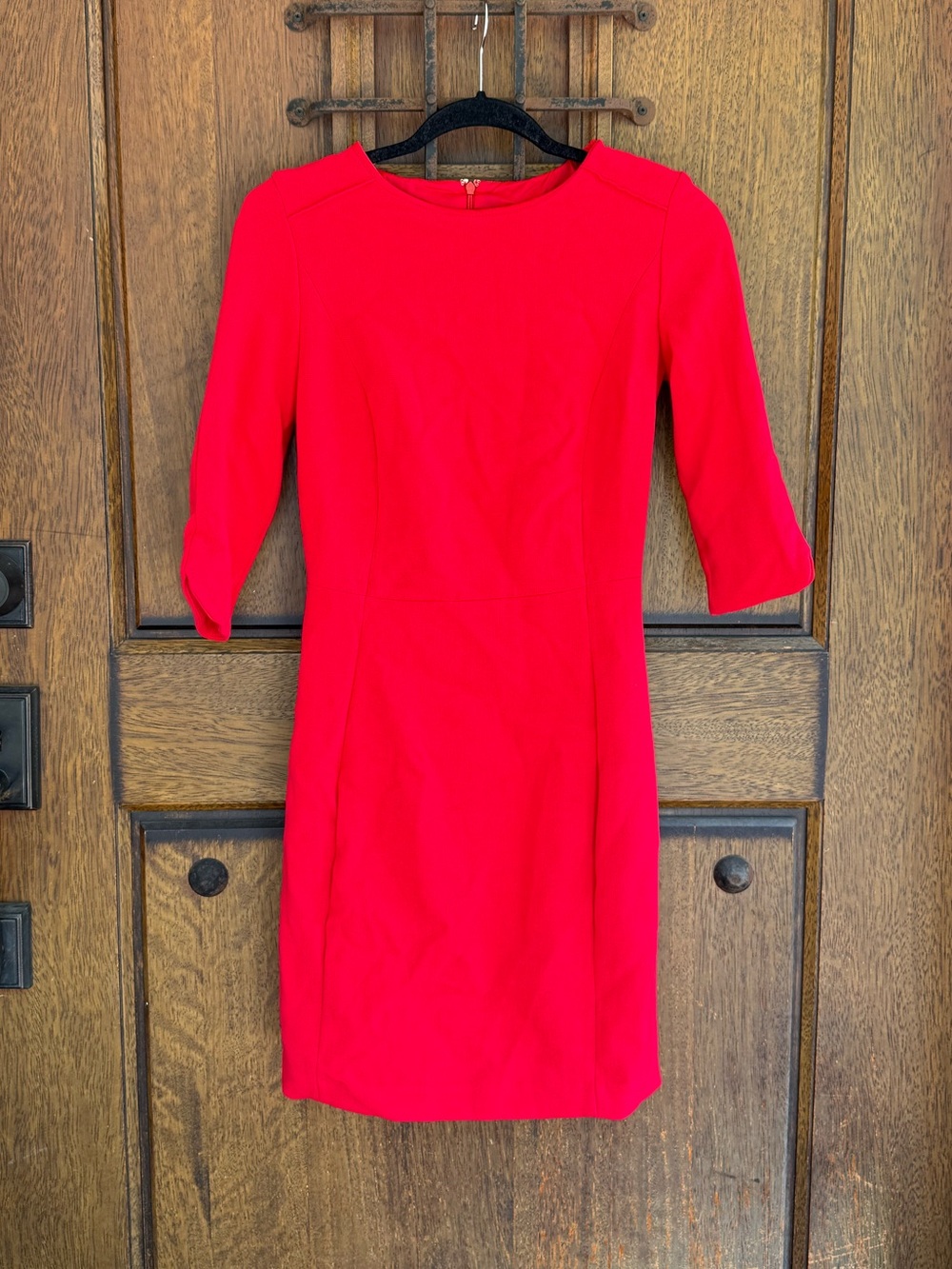 Mango Bright Red Mini Sheath Dress Size XS